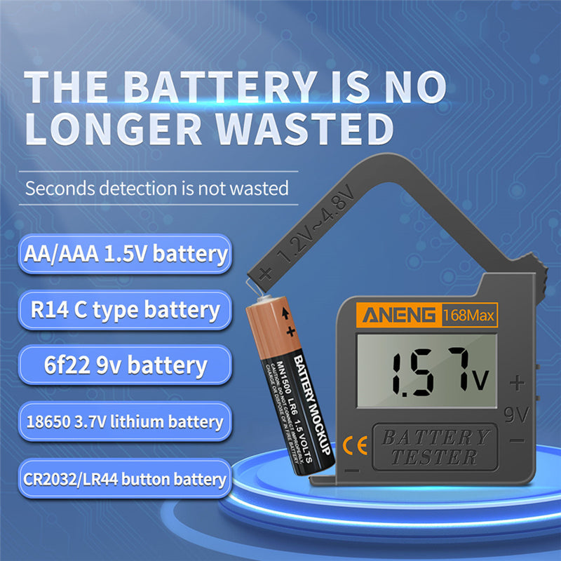 High Precision Digital Battery Capacity Tester Portable Battery Capacity Tester For Measuring 1.5V AA AAA 9V Battery Instrument