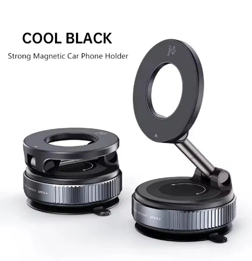 360° Rotating Car Suction Cup Phone Stand Strong Magnetic Phone Holder For Car Desk Bathroom Magnetic Bracket