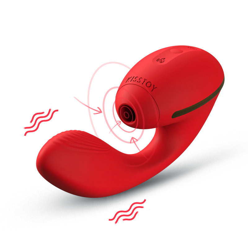 Dual Stimulating Vibrator Head Heating Flexible Female Toys