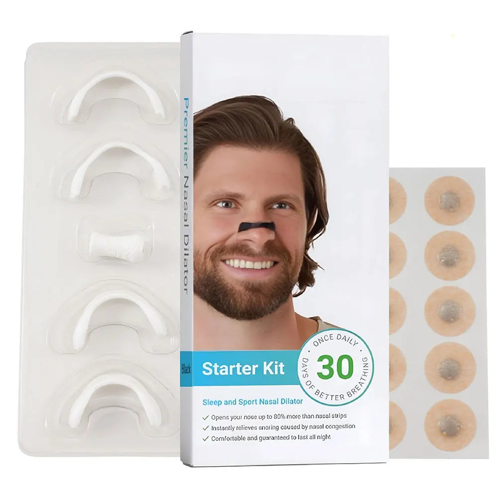 30Pair Magnetic Nasal Breathing Dilators Kits Nose Breathe Strips Boost Oxygen Reduce Snoring Improve Sleep Quality Health Care