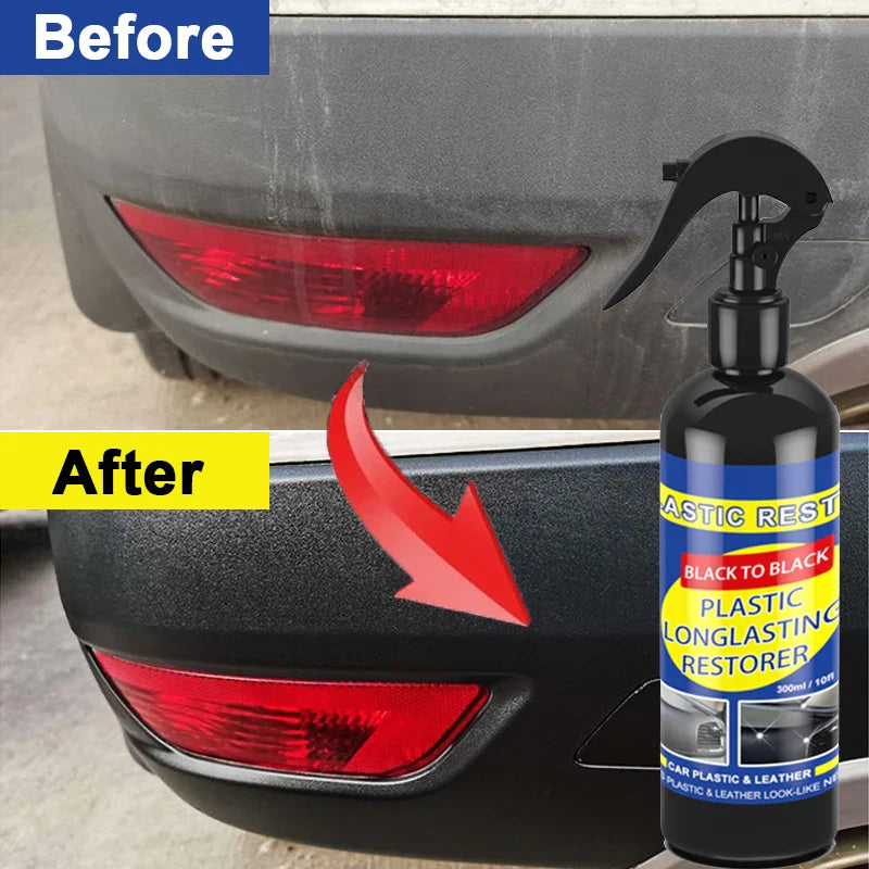 Plastic Restorer Back To Gloss Car Plastic Leather Restorer Car Cleaning Products Auto Polish And Repair Coating Renovator