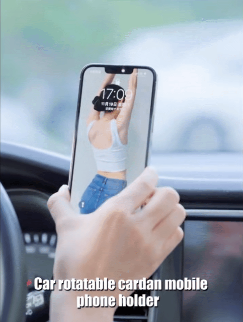 Magnetic Car Phone Mounts Holder 720 ¡ã Rotary Folding Phone Holder Air Outlet Phone Bracket Fits MagSafe Cases