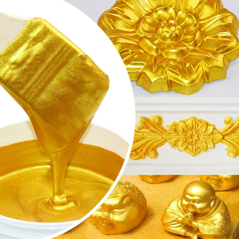 100g German Gold Powder Super Bright Gold Powder Flash Acrylic Pigment Powder