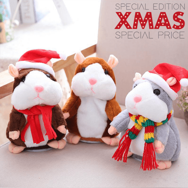 Talking Hamster Falante Mouse Pet Plush Toy Cute Talking Sound Record Educational Stuffed Doll Children Gifts