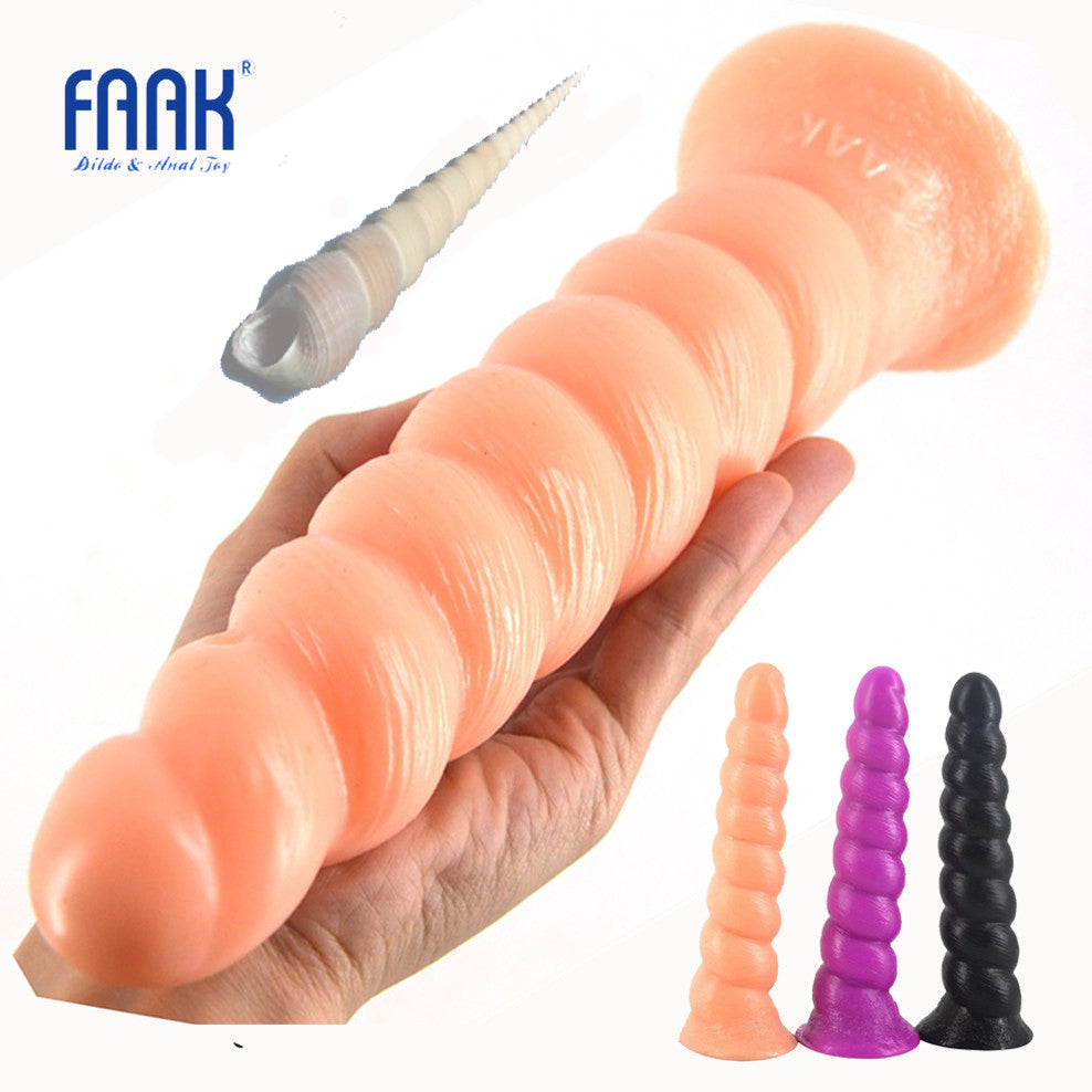 10" Anal Plug Beads Penis Spiral Sex Toys for Women Man Big Butt Plug Anal Dildo Lesbian Masturbator