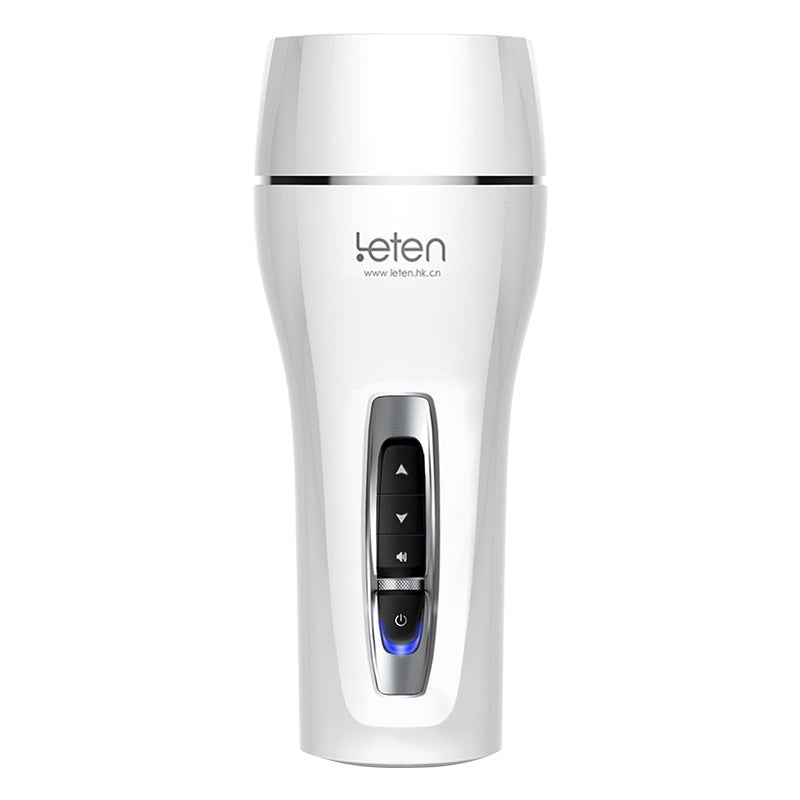 Leten® Clip Sucking Artificial Vagina Male Masturbator Voice Interaction Sex Toy Vibration Pocket Pussy Adult Product For Men