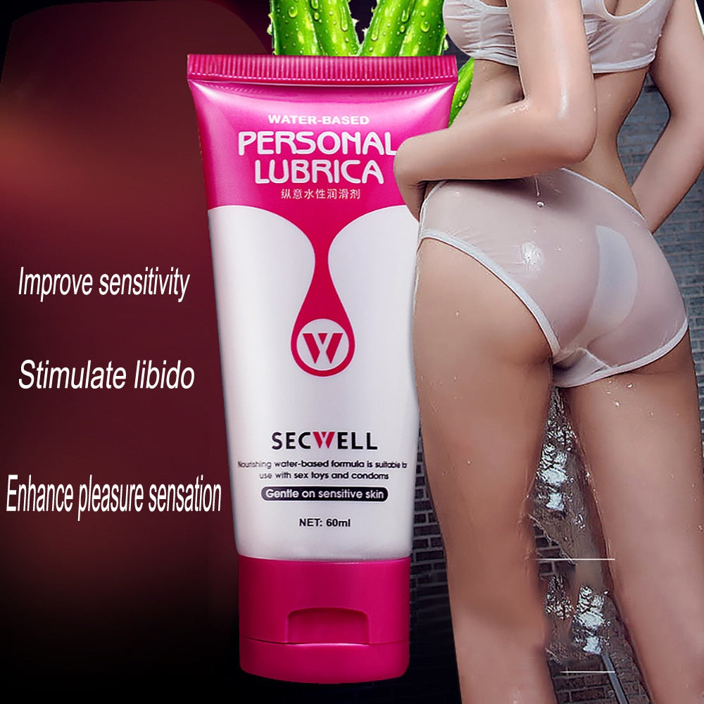 Sex Lubricant 60 ml Anal Lubricant Thick Water-based Sex Oil Sex Vaginal Anal Gel